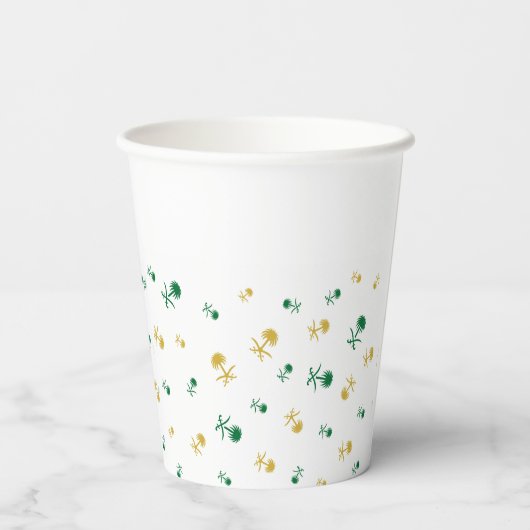 Gobelets En Papier Coupe de conception saoudienne (Verso)