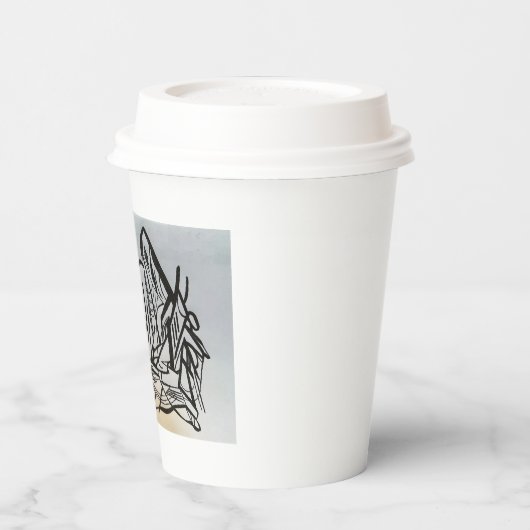 Gobelets En Papier Coupe de Doodle (Gauche)