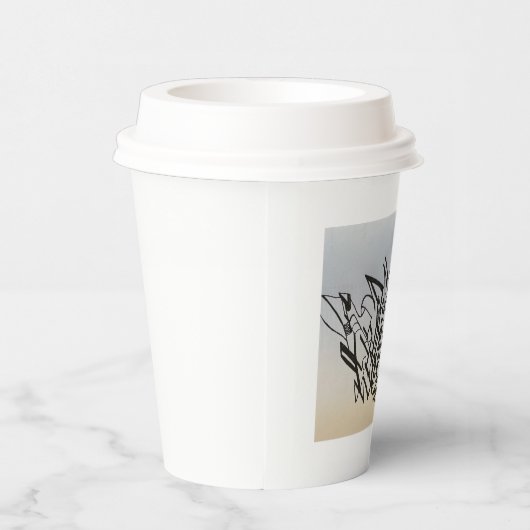 Gobelets En Papier Coupe de Doodle (Droite)