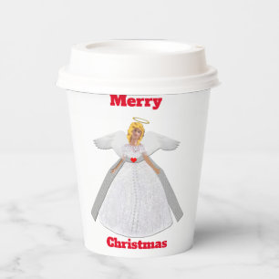Gobelets En Papier Coupe de l'Ange de Noël