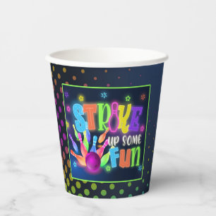 Gobelets En Papier Coupe De Neon Bowling Fun