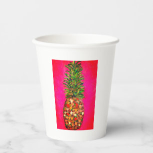 Gobelets En Papier Coupe de papier ananas