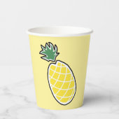Gobelets En Papier Coupe de papier ananas (Verso)