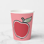 Gobelets En Papier Coupe de papier Apple (Verso)