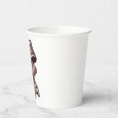 Gobelets En Papier Coupe de papier avec design arc (Gauche)