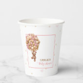 Gobelets En Papier Coupe de papier Baby shower d'attente rose - perso (Recto)