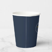 Gobelets En Papier Coupe de papier bleu de minuit (Droite)