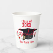 Gobelets En Papier Coupe de papier - Casquette et diplôme HAMbyWG (Verso)