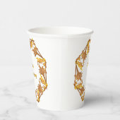 Gobelets En Papier Coupe de papier - Cercle d'or (Droite)