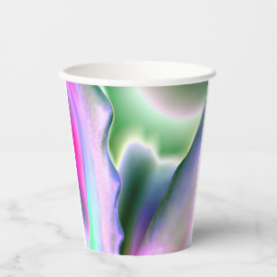 Gobelets En Papier Coupe de papier couleur magique Abstraite