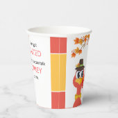 Gobelets En Papier Coupe de papier d'action de grâces (Droite)