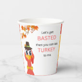 Gobelets En Papier Coupe de papier d'action de grâces (Recto)