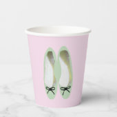 Gobelets En Papier Coupe de papier de chaussures vertes (Recto)