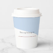 Gobelets En Papier Coupe de papier de la fête d'anniversaire de l'hiv (Verso)