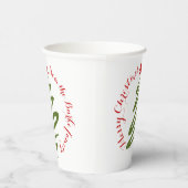 Gobelets En Papier Coupe de papier de Noël (Droite)