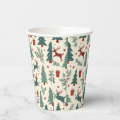 Gobelets En Papier Coupe de papier de Noël (Gauche)