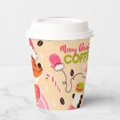 Gobelets En Papier Coupe de papier de Noël avec renard (Gauche)