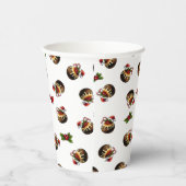 Gobelets En Papier Coupe de papier de pudding de Noël (Droite)