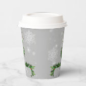 Gobelets En Papier Coupe de papier de rennes gris (Gauche)