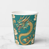Gobelets En Papier Coupe de papier dragon (Verso)