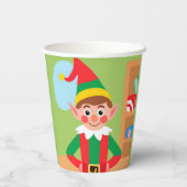 Gobelets En Papier Coupe de papier Elfe de Noël (Verso)