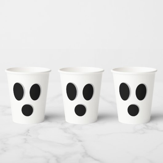 Gobelets En Papier Coupe de papier Face Ghost (Multi)