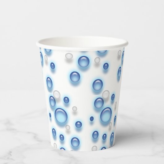 Gobelets En Papier Coupe de papier - Fizzy Bubbles (Verso)