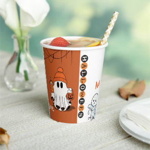 Gobelets En Papier Coupe de papier Halloween Verre de fête