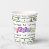 Gobelets En Papier Coupe de papier Joyeux Noël Joyeux anniversaire (Droite)