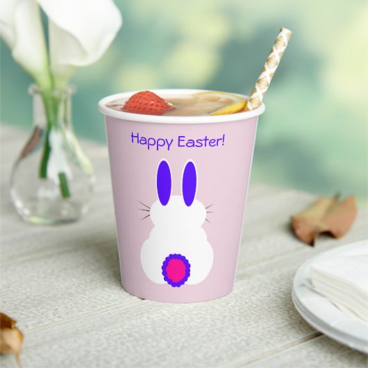 Gobelets En Papier Coupe de papier lapin de Pâques (Insitu)