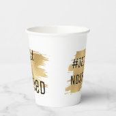 Gobelets En Papier Coupe de papier mariage d'or élégant (Gauche)