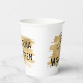 Gobelets En Papier Coupe de papier mariage d'or élégant (Droite)