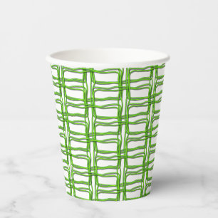 Gobelets En Papier Coupe de papier - Mesh tissé en vert