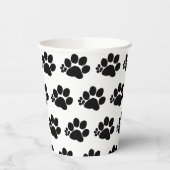 Gobelets En Papier Coupe de papier - Motif Paw Polydactyl (Gauche)