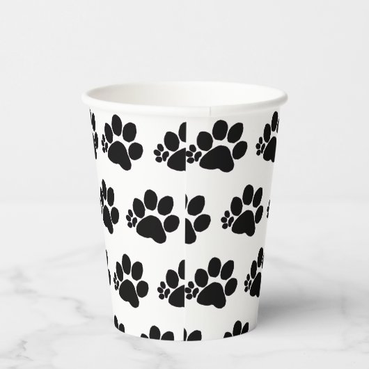 Gobelets En Papier Coupe de papier - Motif Paw Polydactyl (Droite)