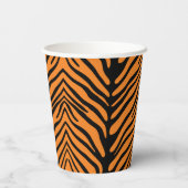 Gobelets En Papier Coupe de papier Motif Tiger Strier (Verso)