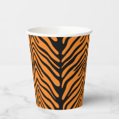 Gobelets En Papier Coupe de papier Motif Tiger Strier (Gauche)