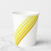 Gobelets En Papier Coupe de papier - Nuances de rayures diagonales ja (Verso)