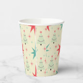 Gobelets En Papier Coupe de papier rétro de Noël des années 1950 (Gauche)