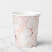 Gobelets En Papier Coupe de papier rose clair (Verso)