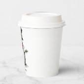 Gobelets En Papier Coupe de papier Snowman avec couvercle (Gauche)