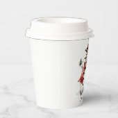 Gobelets En Papier Coupe de papier Snowman avec couvercle (Droite)