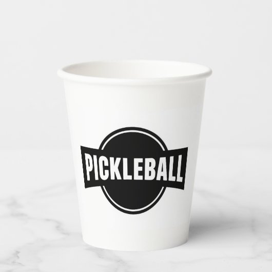 Gobelets En Papier Coupe de pickleball (Recto)