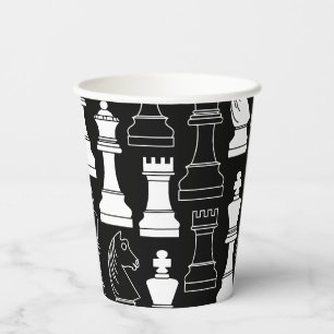 Gobelets En Papier Coupe d'échecs Jeux Anniversaire de enfant Party P