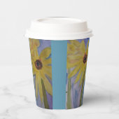 Gobelets En Papier Coupe d'été en papier tournesol jaune (Gauche)