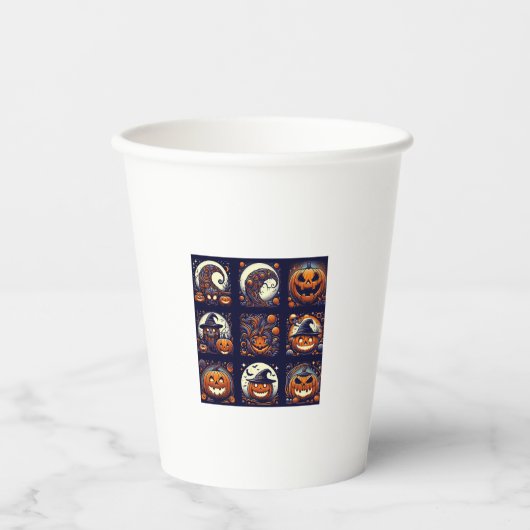 Gobelets En Papier Coupe d'Halloween (Recto)