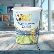 Coupe du Monde de football mignon tasse en papier