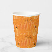 Gobelets En Papier Coupe du Motif Citrouille d'Halloween (Droite)
