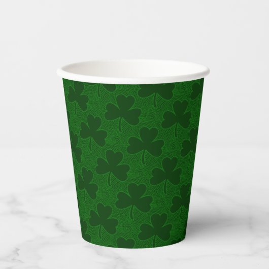 Gobelets En Papier Coupe du Paper de Clover Pattern (Recto)