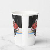 Gobelets En Papier Coupe du papier design de hockey (Droite)